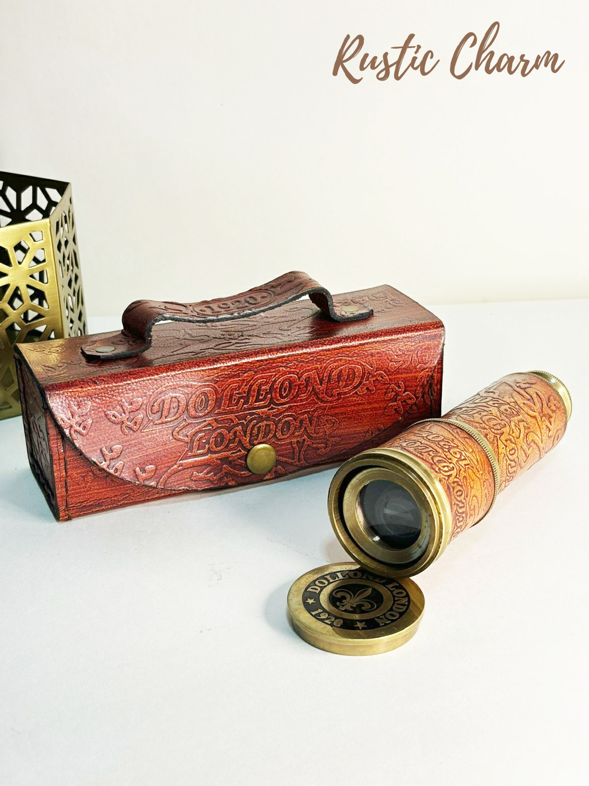 Antique Telescope with Leather Case