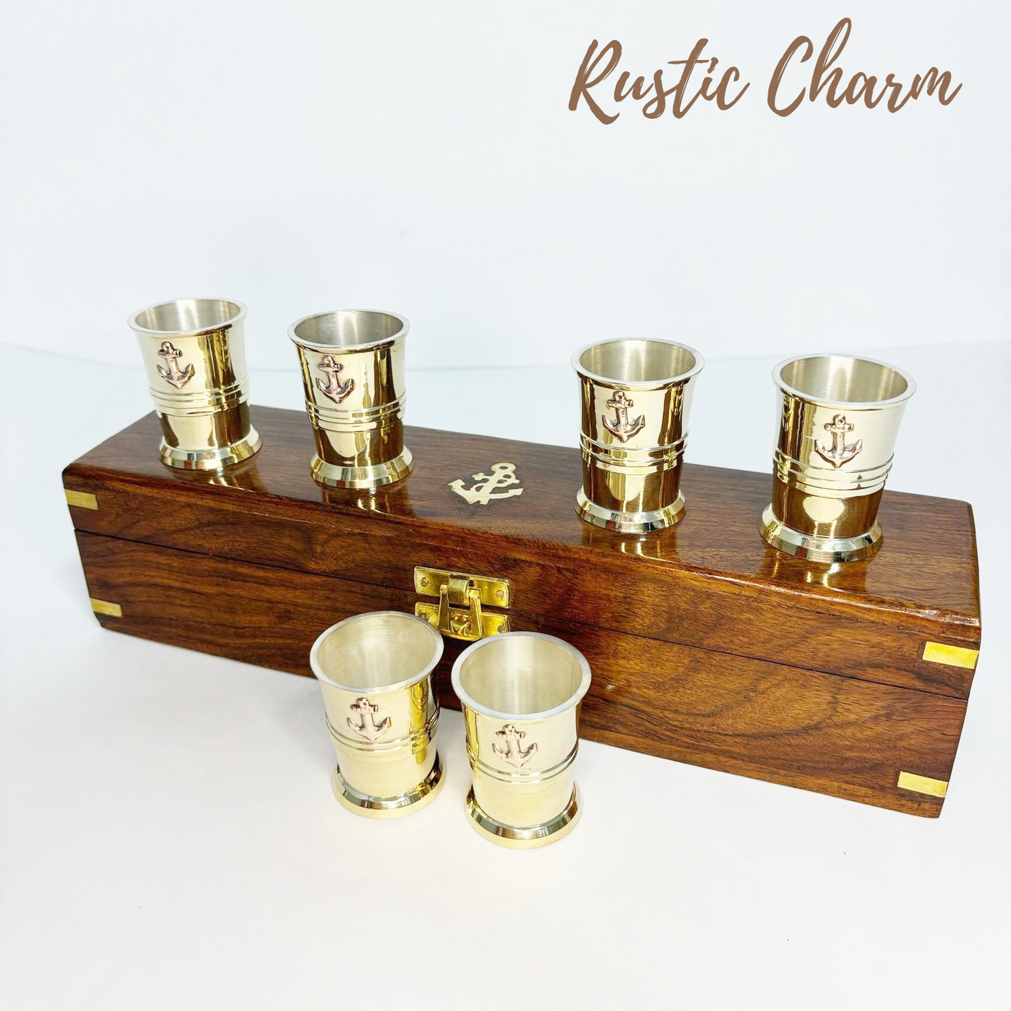 Wooden Box Shot Glass