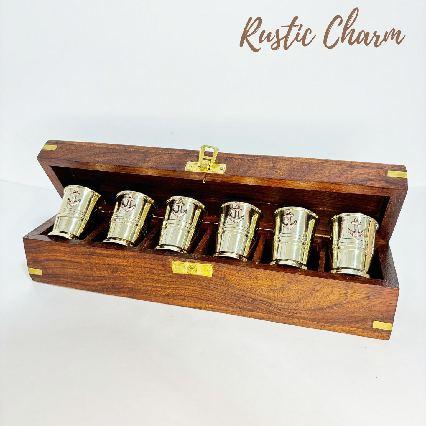 Wooden Box Shot Glass