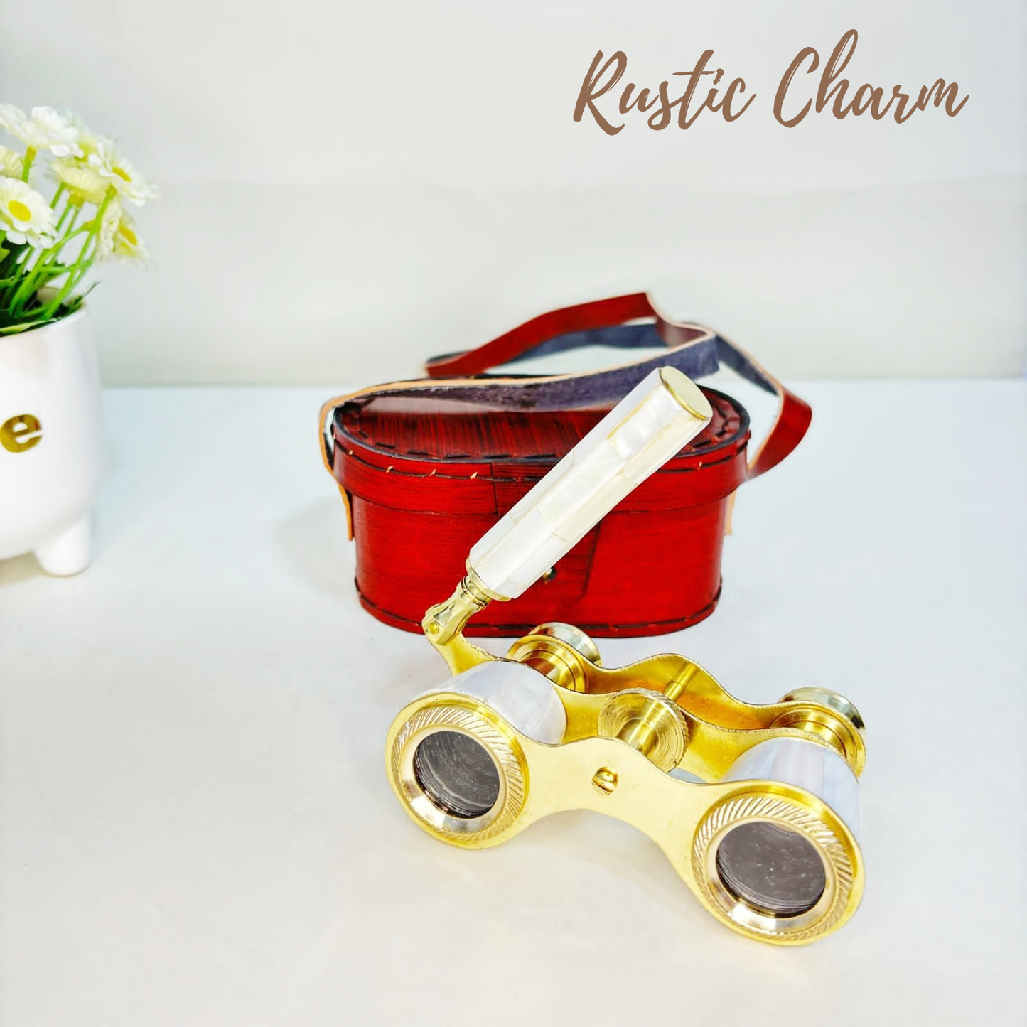 Brass Binocular with Handle