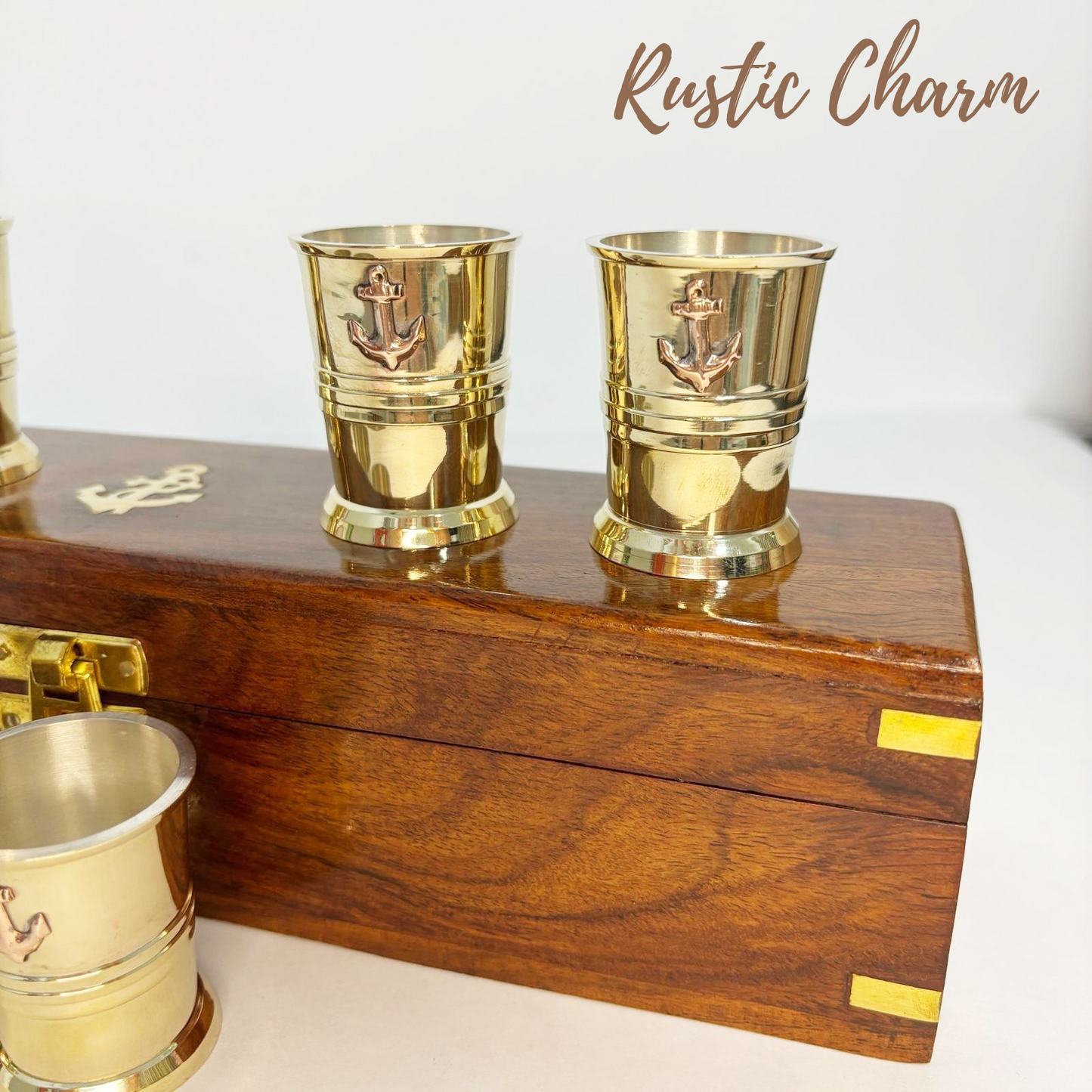 Wooden Box Shot Glass