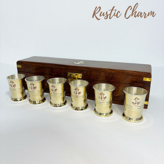 Wooden Box Shot Glass