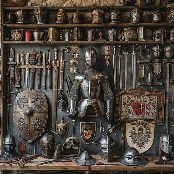 Step into the Medieval Era: Explore Our Exquisite Collection of Shields, Helmets, and Hammers