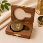 Vintage Pocket Compass in Wooden Box – Rustic Charm UAE Souvenir