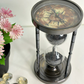 Brass Sand Timer with Compass