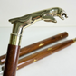 Walking Stick with Brass Jaguar head