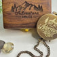 Antique Pocket Compass with Wooden Box