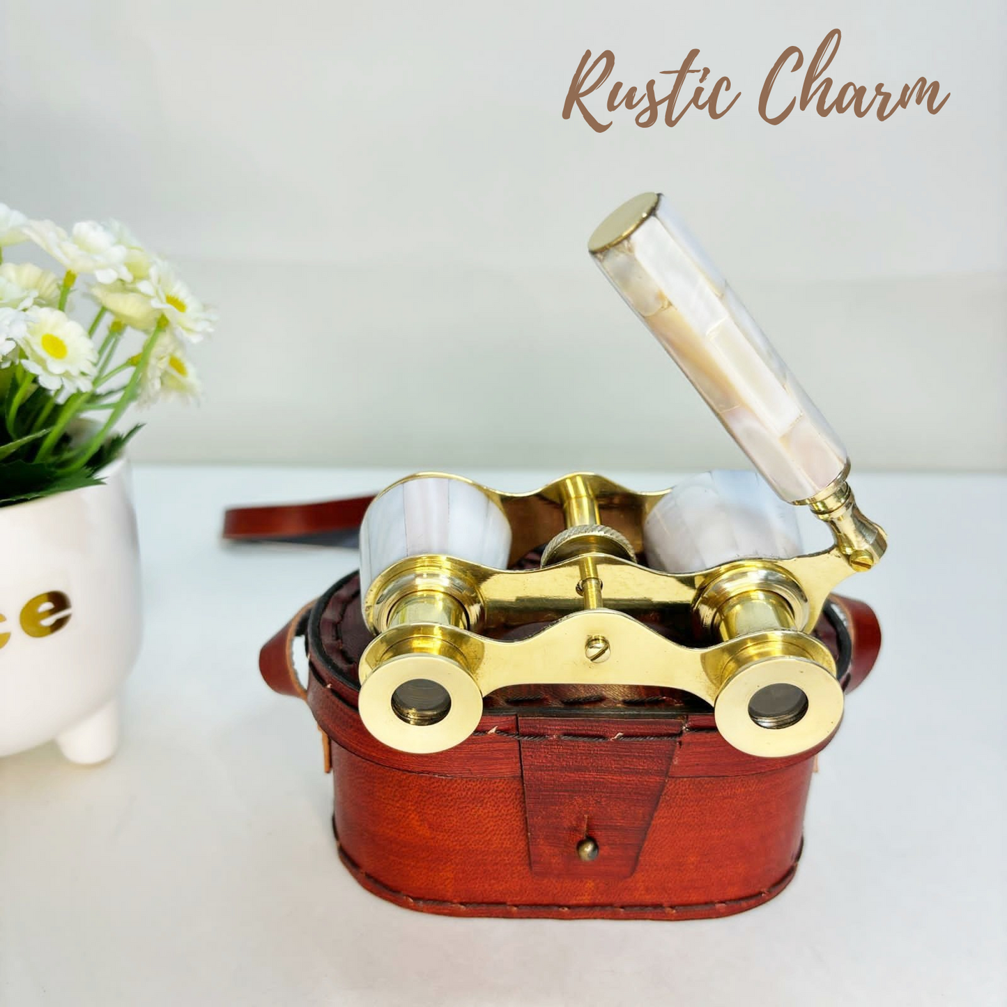 Brass Binocular with Handle